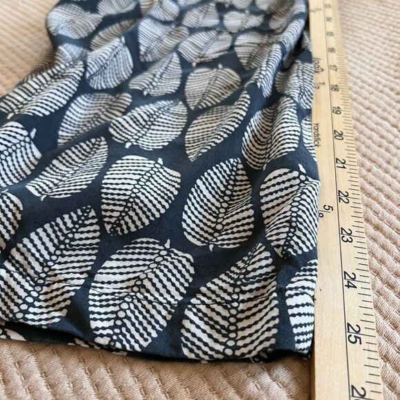 Style Park 1 Women Wide Leg Pants One Size Blue Leaves Boho Beach Tropical Rayon - Picture 10 of 14